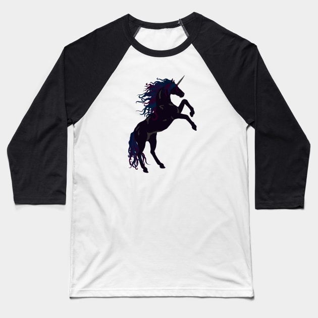 Gothic Unicorn Baseball T-Shirt by PeregrinusCreative